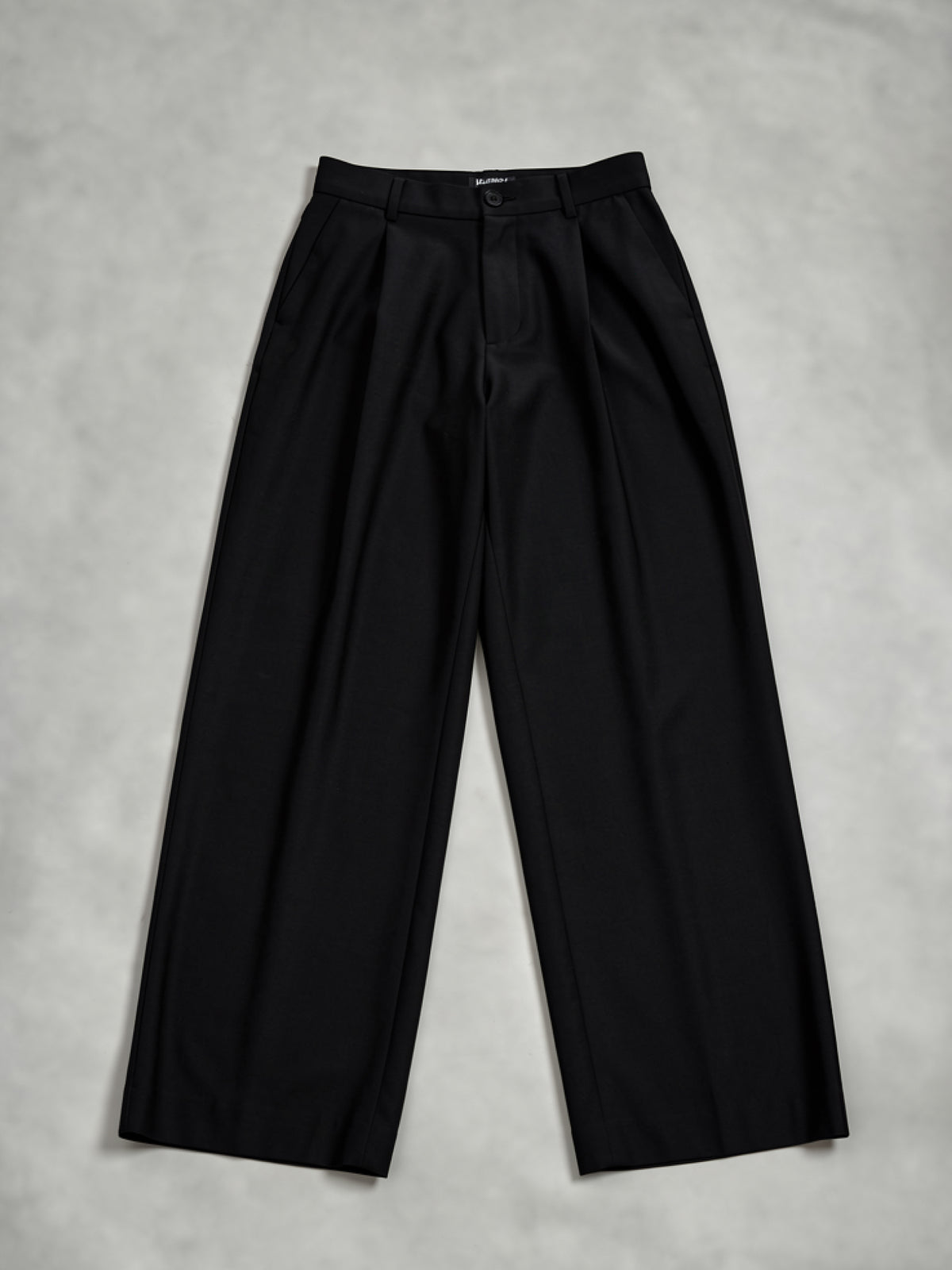 Everly | Women's Black Wide Leg Pants | Pleated Front High Waist Full Length for Office and Everyday Wear